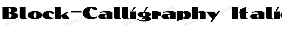 Block-Calligraphy Italic字体转换